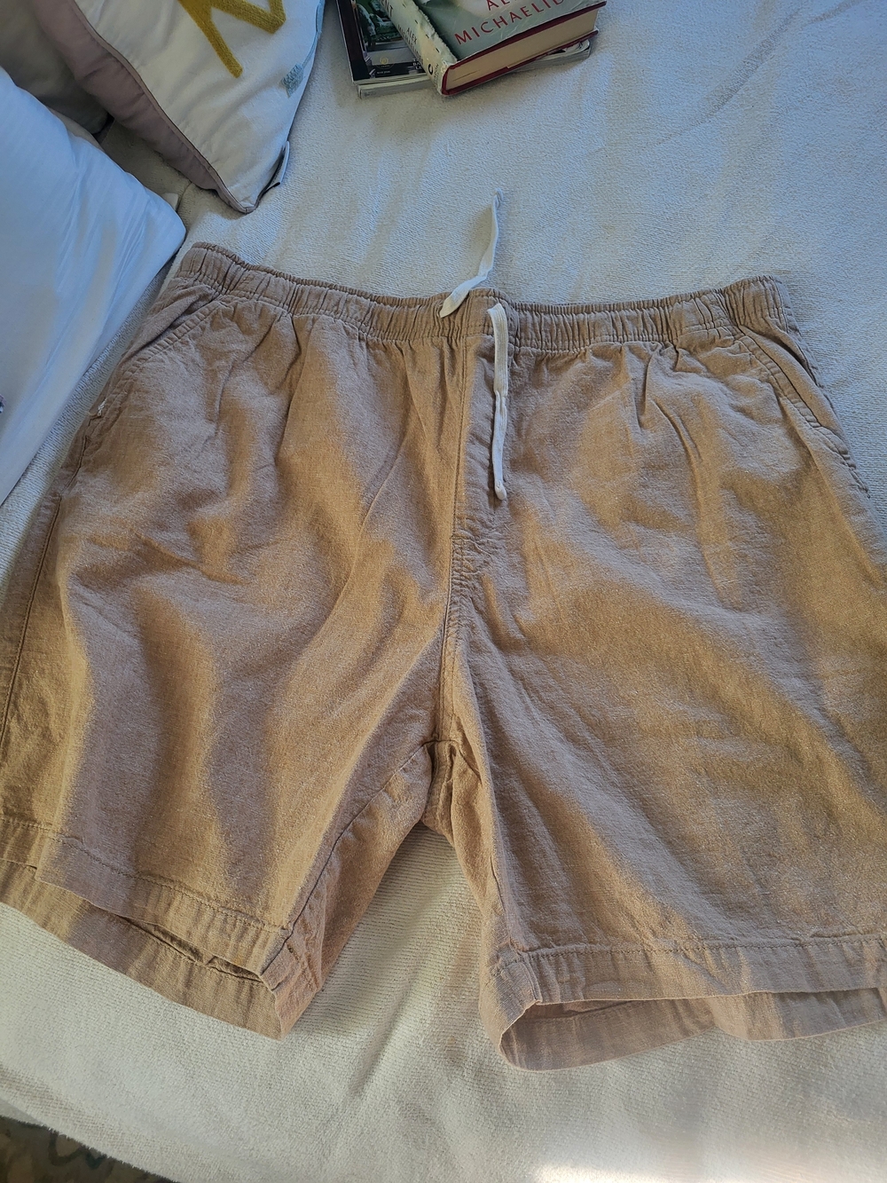 Old Navy Tan Drawstring Athletic Shorts